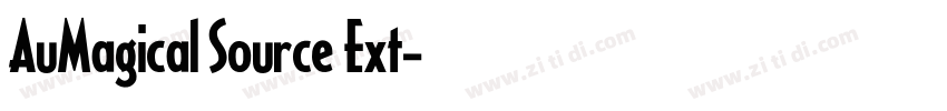 AuMagical Source Ext字体转换